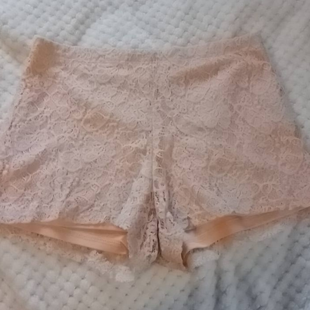 FIANCEE lace shorts.